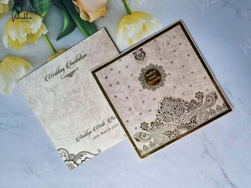 Designer Premium Customized Wedding Invitation Cards - A-2861