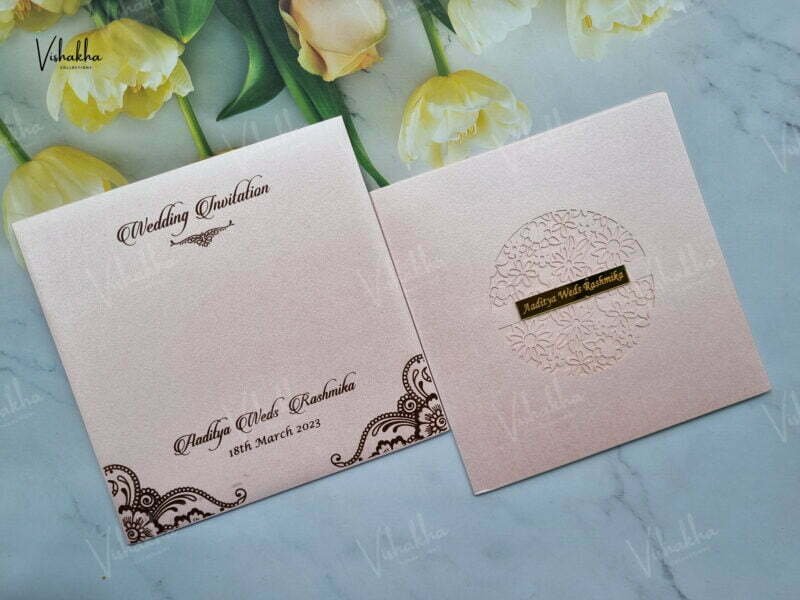 Designer Premium Customized Wedding Invitation Cards - A-2832