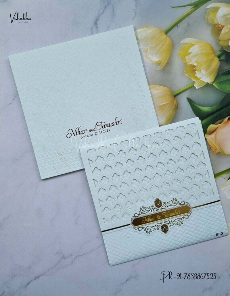 Designer Premium Customized Wedding Invitation Cards - MT850