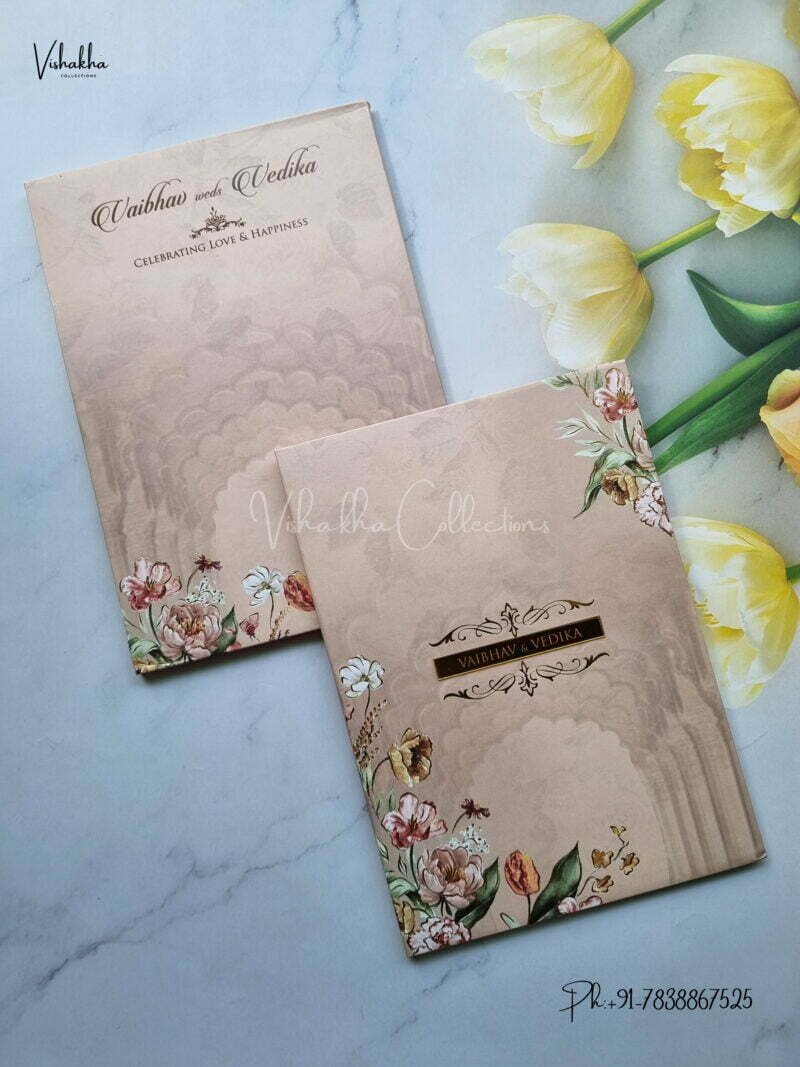 Designer Premium Customized Wedding Invitation Cards - MT3187