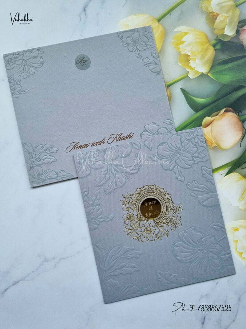 Designer Premium Customized Wedding Invitation Cards - MT817