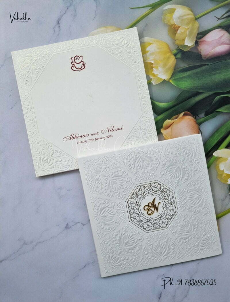 Designer Premium Customized Wedding Invitation Cards - MT2216