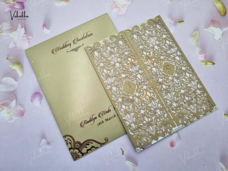 Designer Premium Customized Wedding Invitation Cards - A-2892