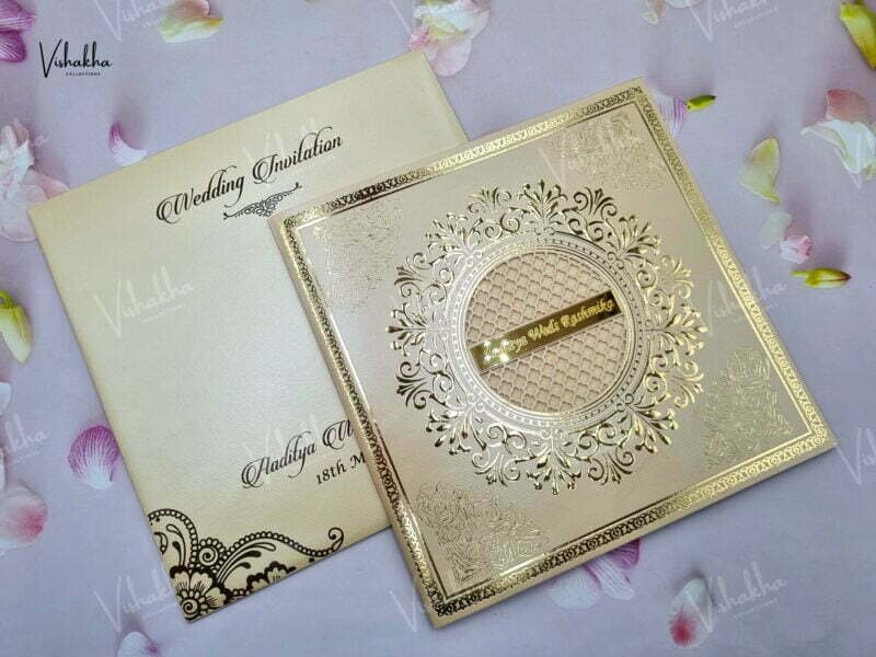 Designer Premium Customized Wedding Invitation Cards - A-2883