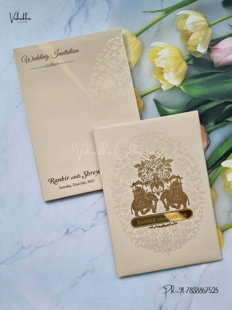 Designer Premium Customized Wedding Invitation Cards - S1566