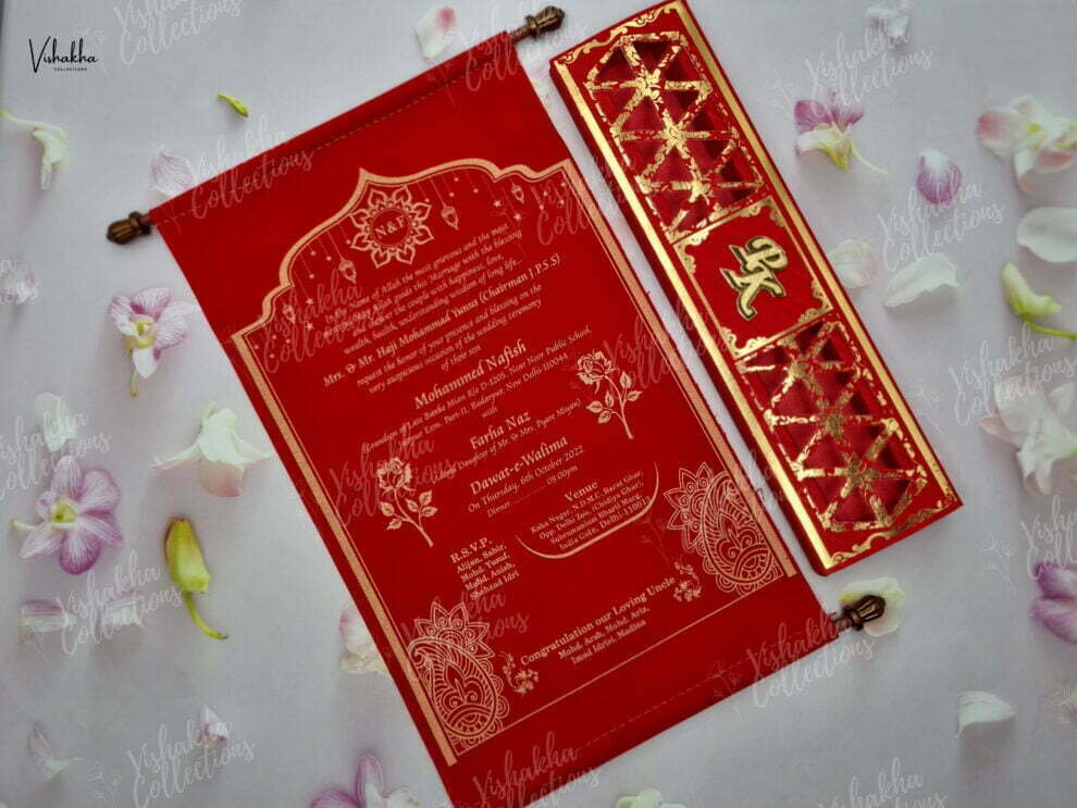 Scroll Farman Wedding Cards At Affordable Prices Buy It Now