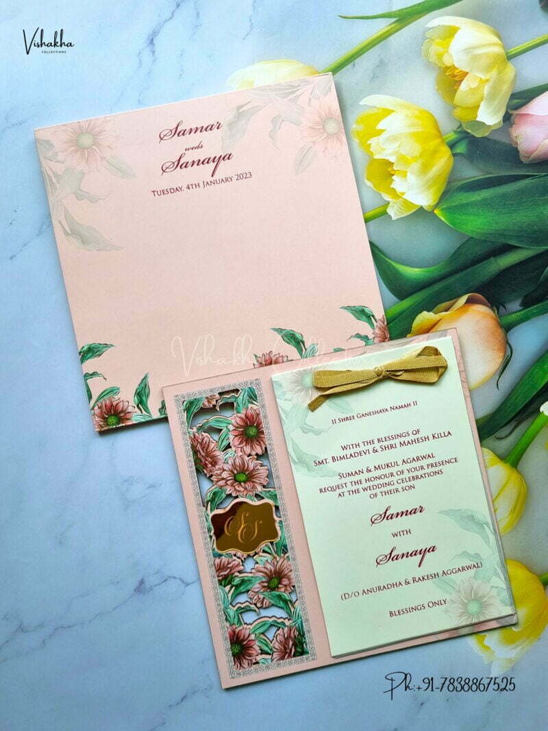 Designer Premium Customized Wedding Invitation Cards - MT3222