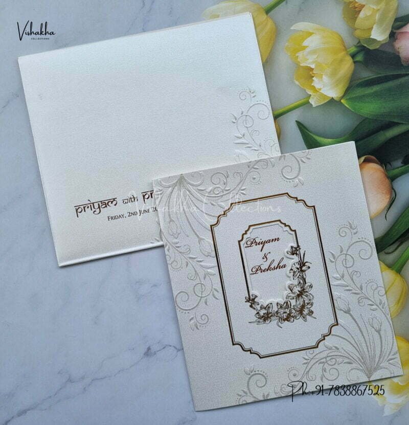 Designer Premium Customized Wedding Invitation Cards - MT815