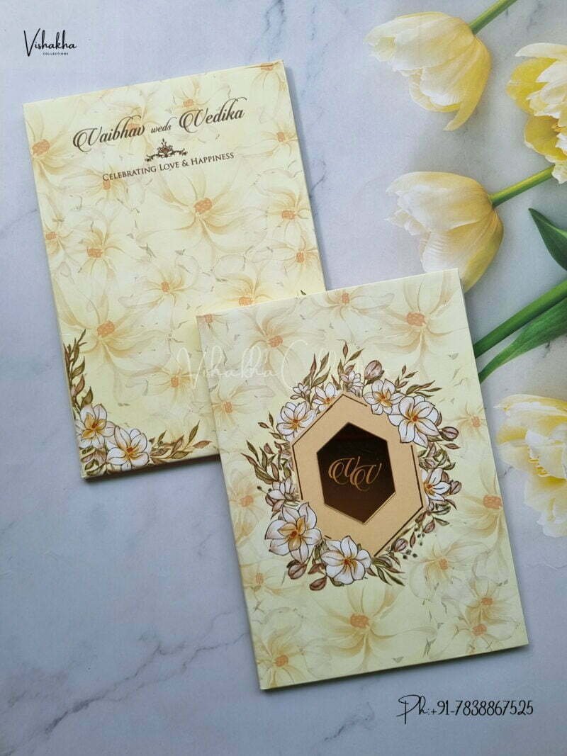 Designer Premium Customized Wedding Invitation Cards - MT3145