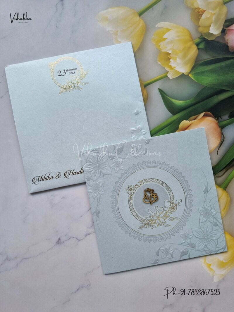 Designer Premium Customized Wedding Invitation Cards - MT814
