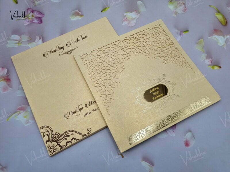 Designer Premium Customized Wedding Invitation Cards - A-2839