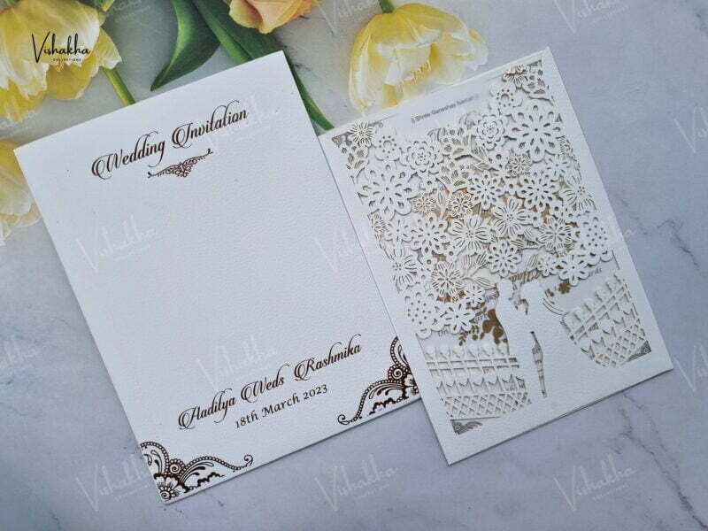 Designer Premium Customized Wedding Invitation Cards - A-2853