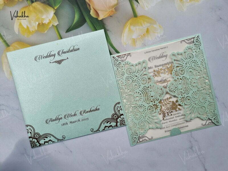 Designer Premium Customized Wedding Invitation Cards - A-2815