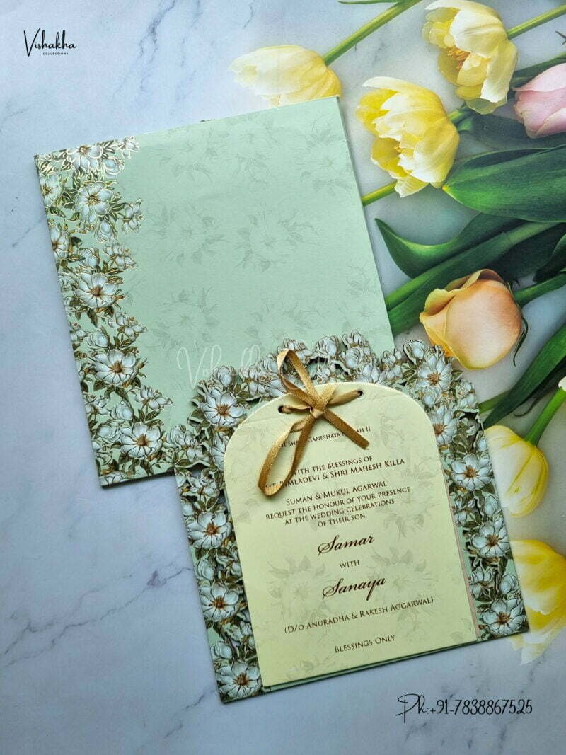 Designer Premium Customized Wedding Invitation Cards - MT3227