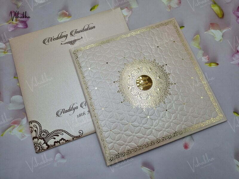 Designer Premium Customized Wedding Invitation Cards - A-2848