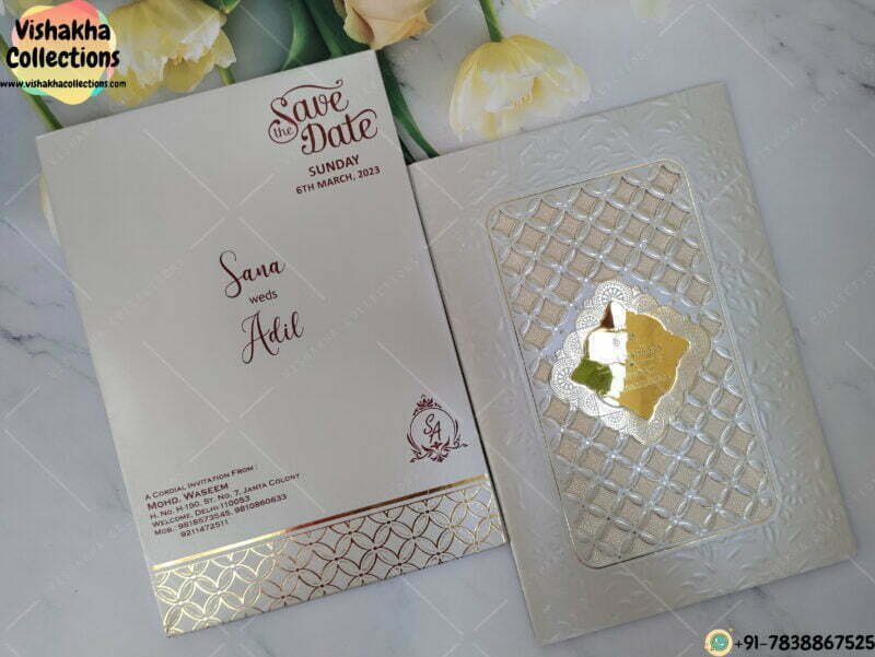 Designer Premium Customized Wedding Invitation Cards - VC-K5263