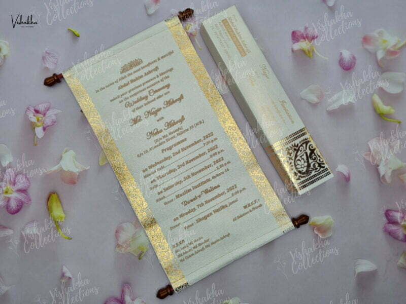 Designer Premium Customized Wedding Invitation Cards - FC-042