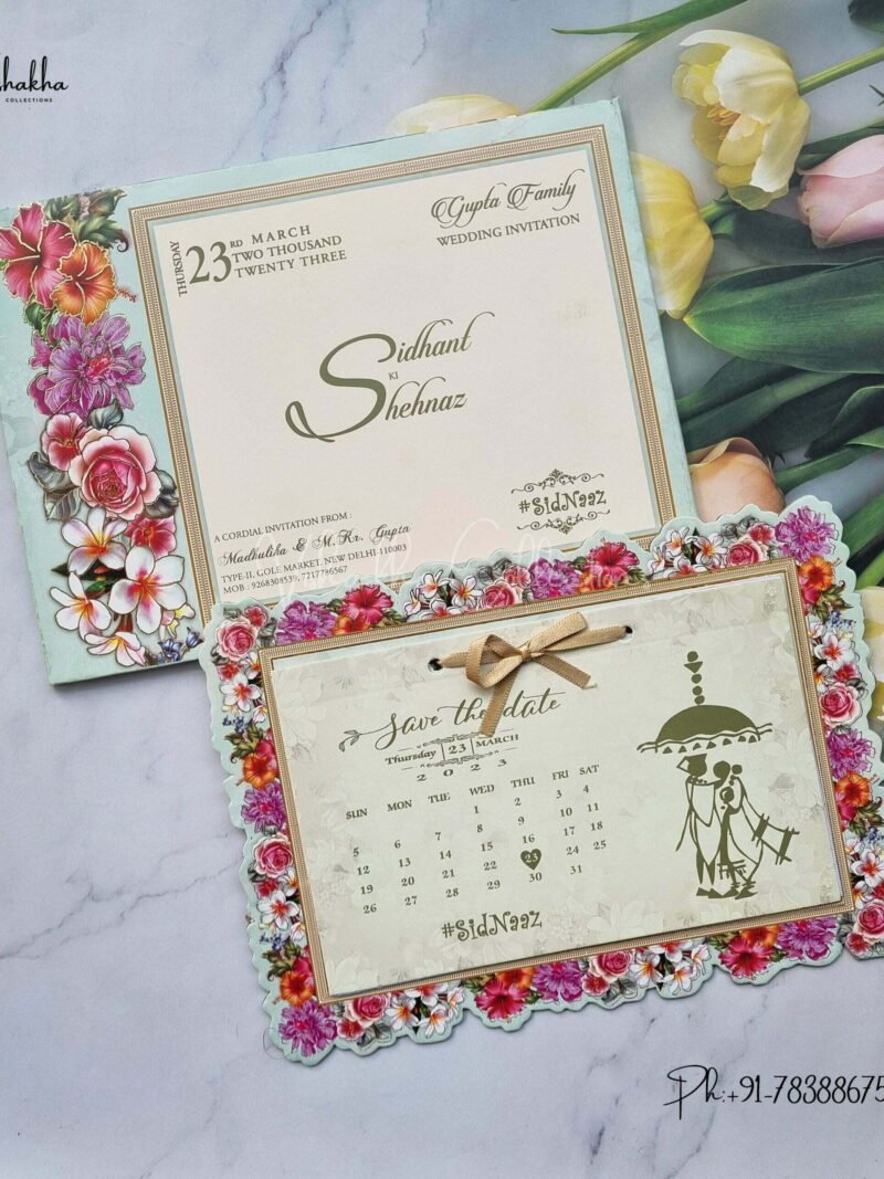 Designer Premium Customized Wedding Invitation Cards - ATC3115