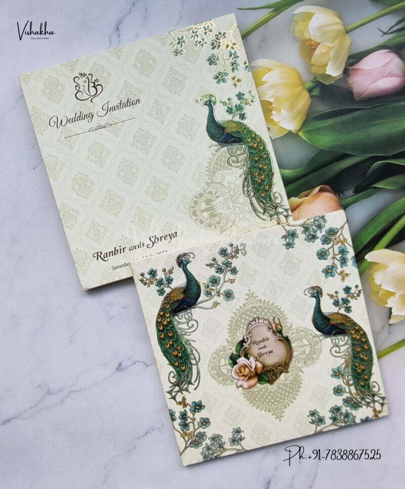 Designer Premium Customized Wedding Invitation Cards - S1561