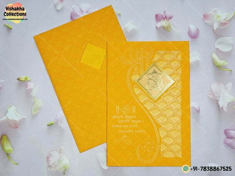 Designer Premium Customized Wedding Invitation Cards - GS-163