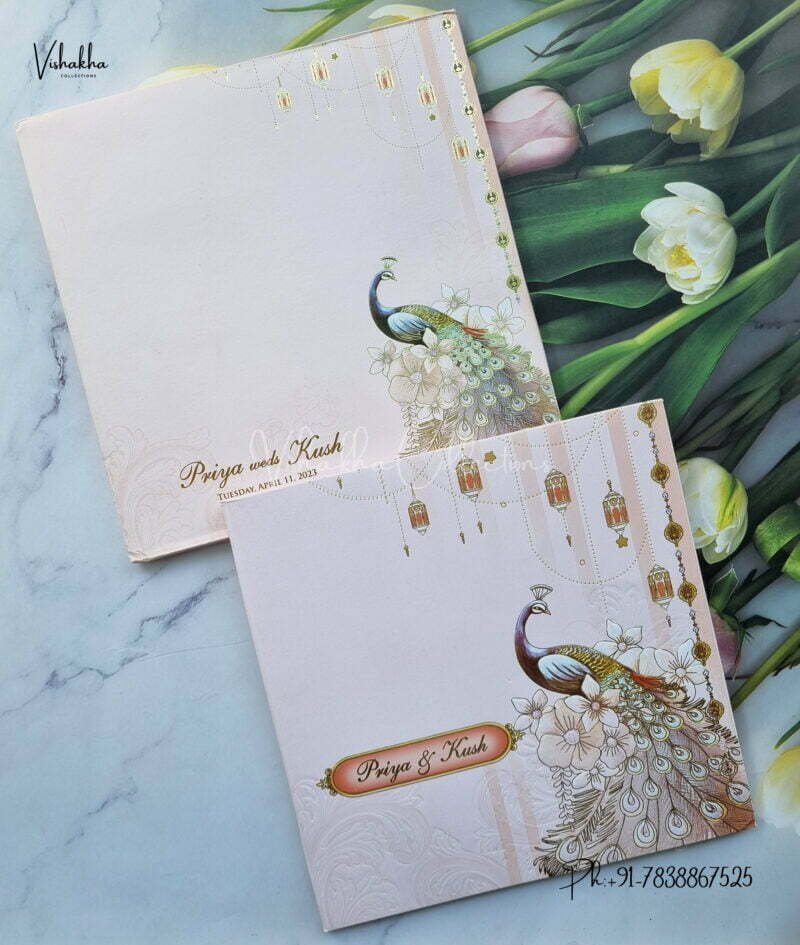 Designer Premium Customized Wedding Invitation Cards - MT2188