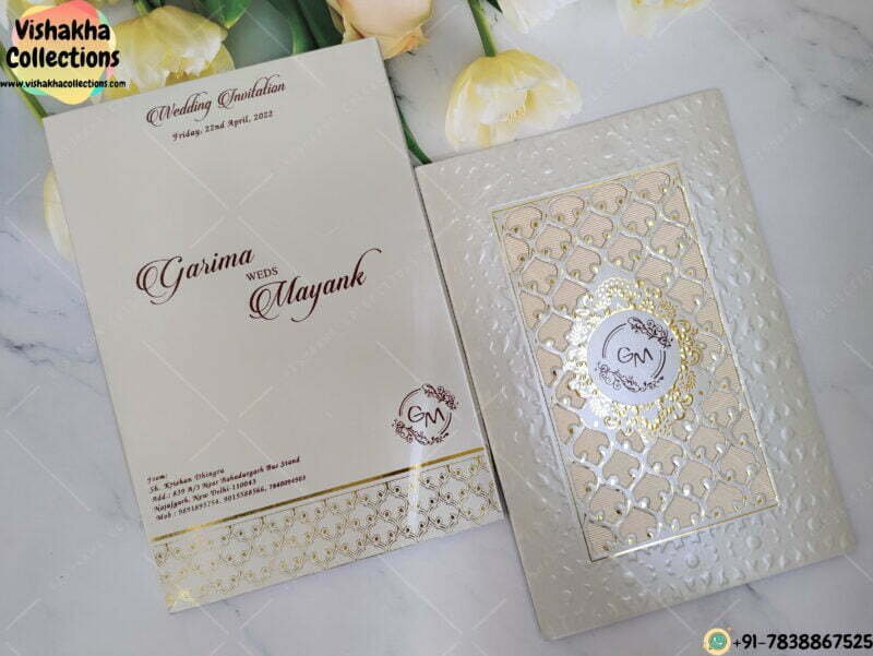 Designer Premium Customized Wedding Invitation Cards - VC-K5264