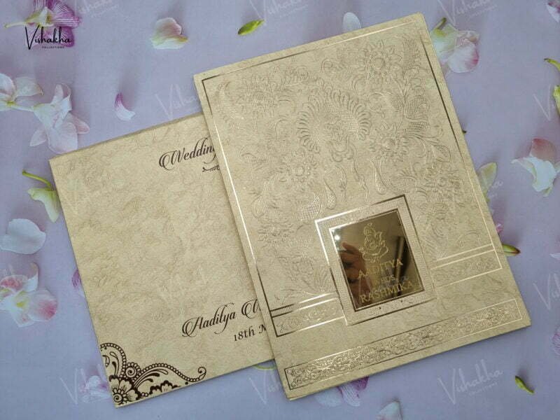 Designer Premium Customized Wedding Invitation Cards - A-2909