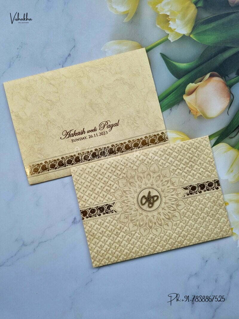 Designer Premium Customized Wedding Invitation Cards - MT228