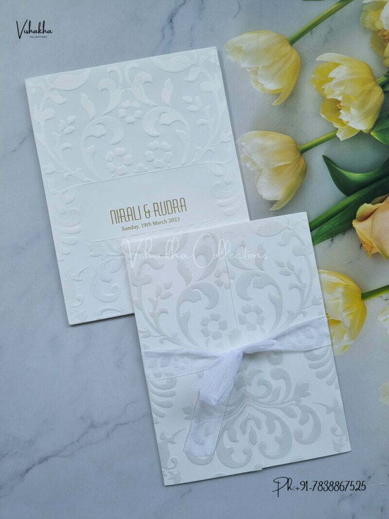 Designer Premium Customized Wedding Invitation Cards - MT1004