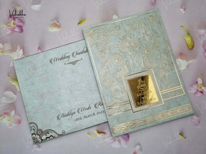 Designer Premium Customized Wedding Invitation Cards - A-2910