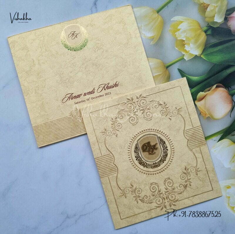 Designer Premium Customized Wedding Invitation Cards - MT221