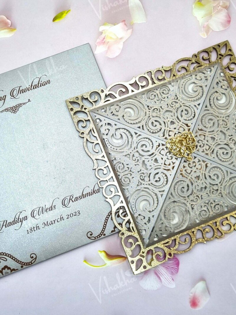 Designer Premium Customized Wedding Invitation Cards - A-2818