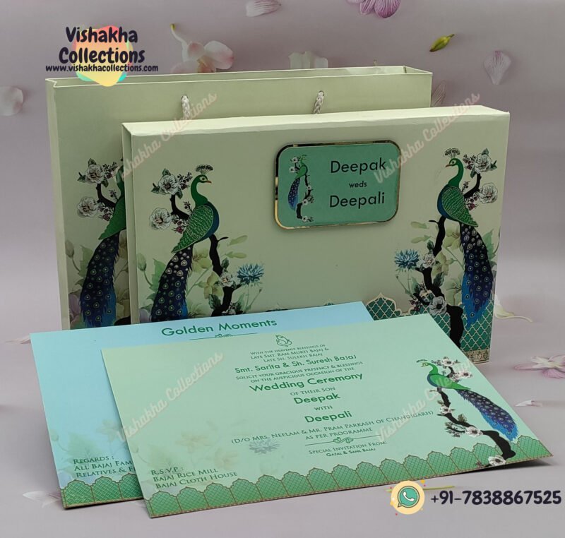 Designer Customized Box Wedding Invitation Cards - BM-006