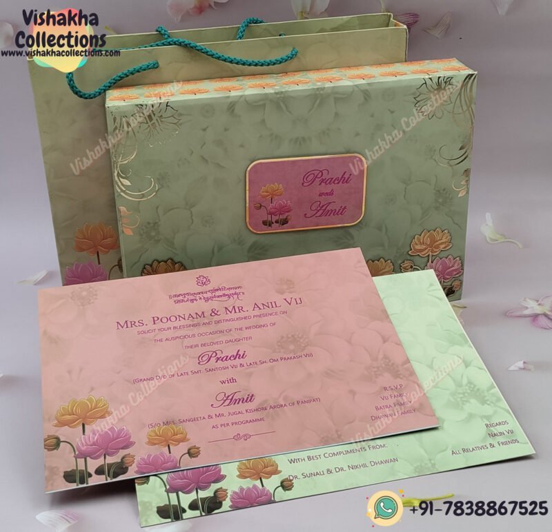 Designer Customized Box Wedding Invitation Cards - BM-012