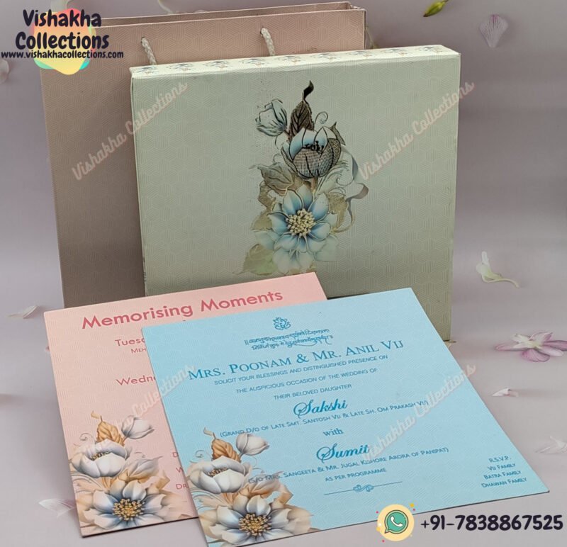 Designer Customized Box Wedding Invitation Cards - BM-013