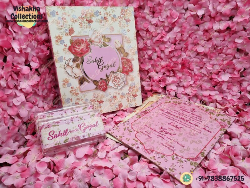 Designer Customized Box Wedding Invitation Cards - BM-017