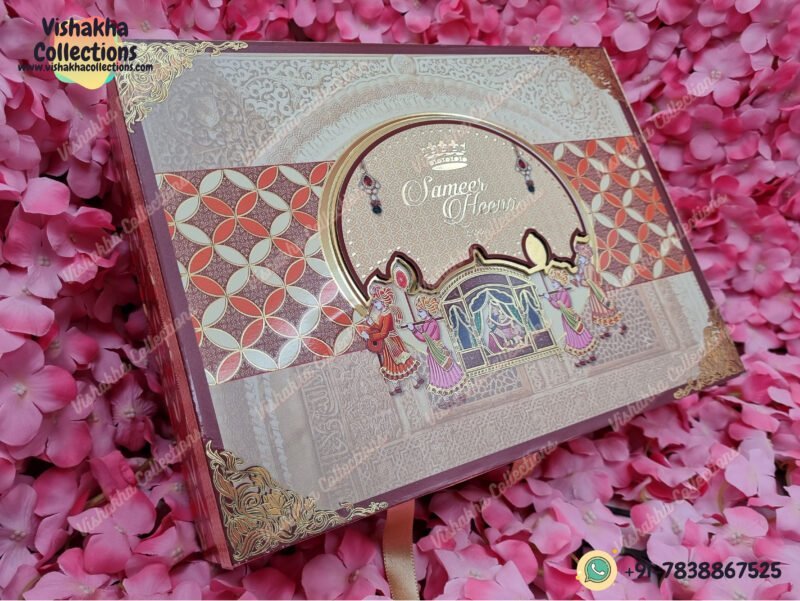 Designer Customized Box Wedding Invitation Cards - BM-022