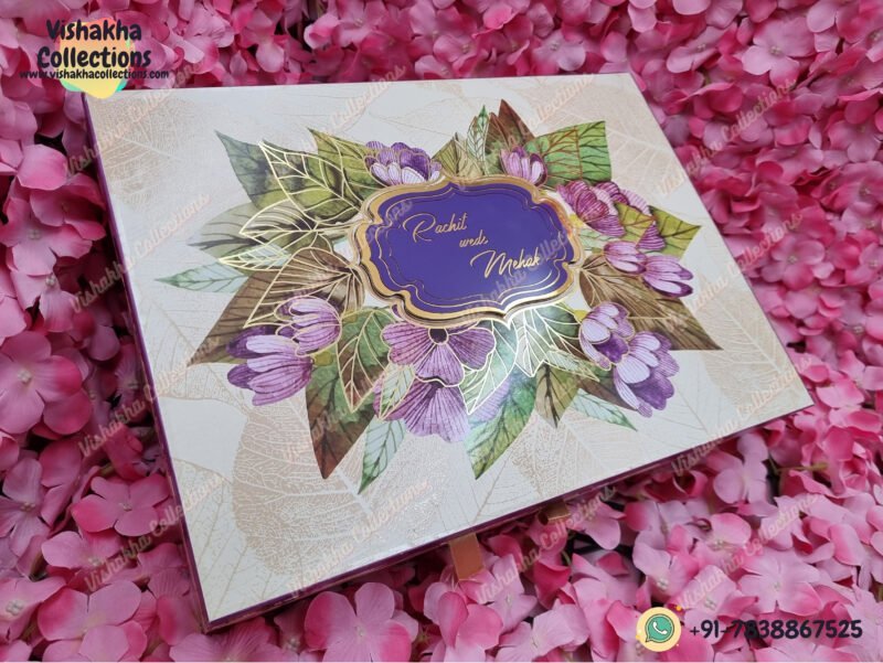 Designer Customized Box Wedding Invitation Cards - BM-025