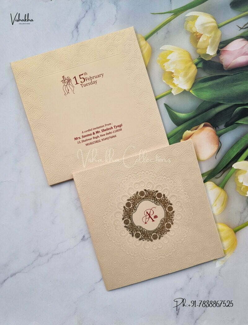 Designer Premium Customized Wedding Invitation Cards – EJ0548