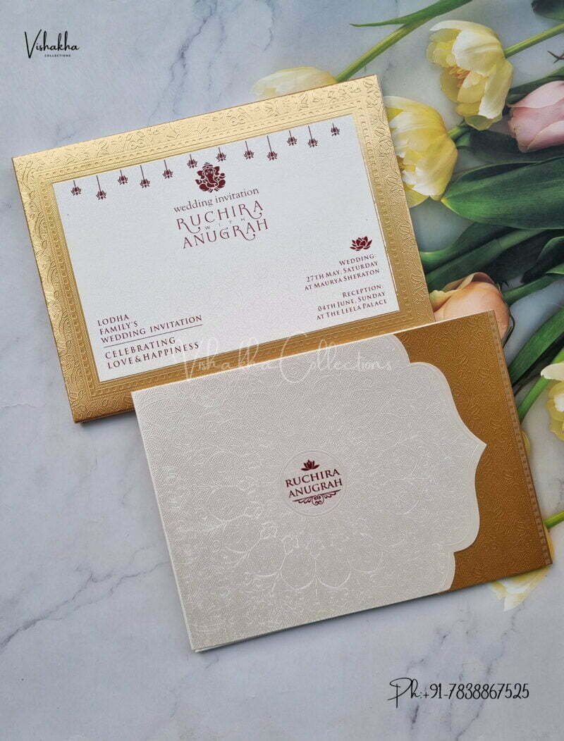 Designer Premium Customized Wedding Invitation Cards – EJ0665