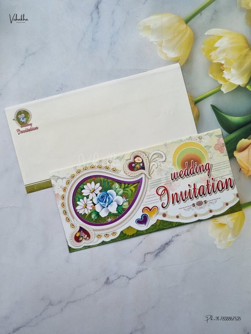 Designer Premium Customized Wedding Invitation Cards - B-026