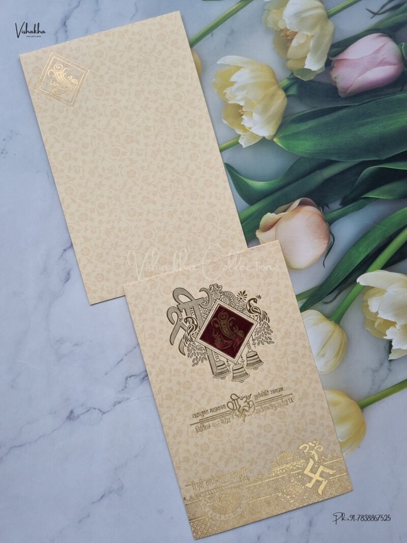 Designer Premium Customized Wedding Invitation Cards - B-056