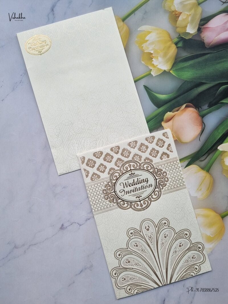 Designer Premium Customized Wedding Invitation Cards - B-070