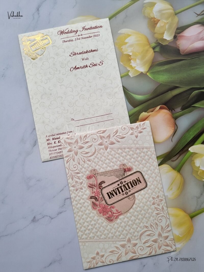 Designer Premium Customized Wedding Invitation Cards - SCH-032