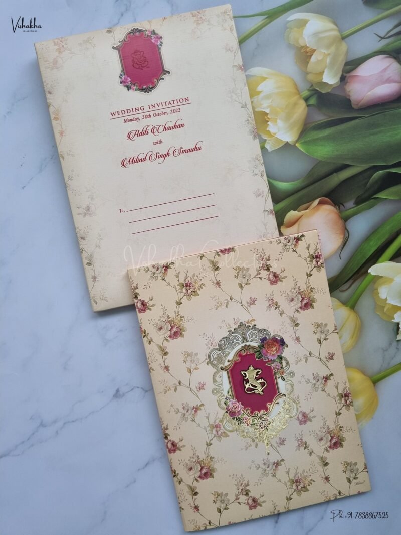 Designer Premium Customized Wedding Invitation Cards - SCH-072