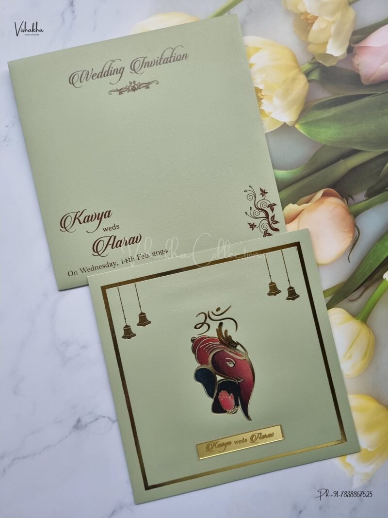 Designer Premium Customized Wedding Invitation Cards - A2616