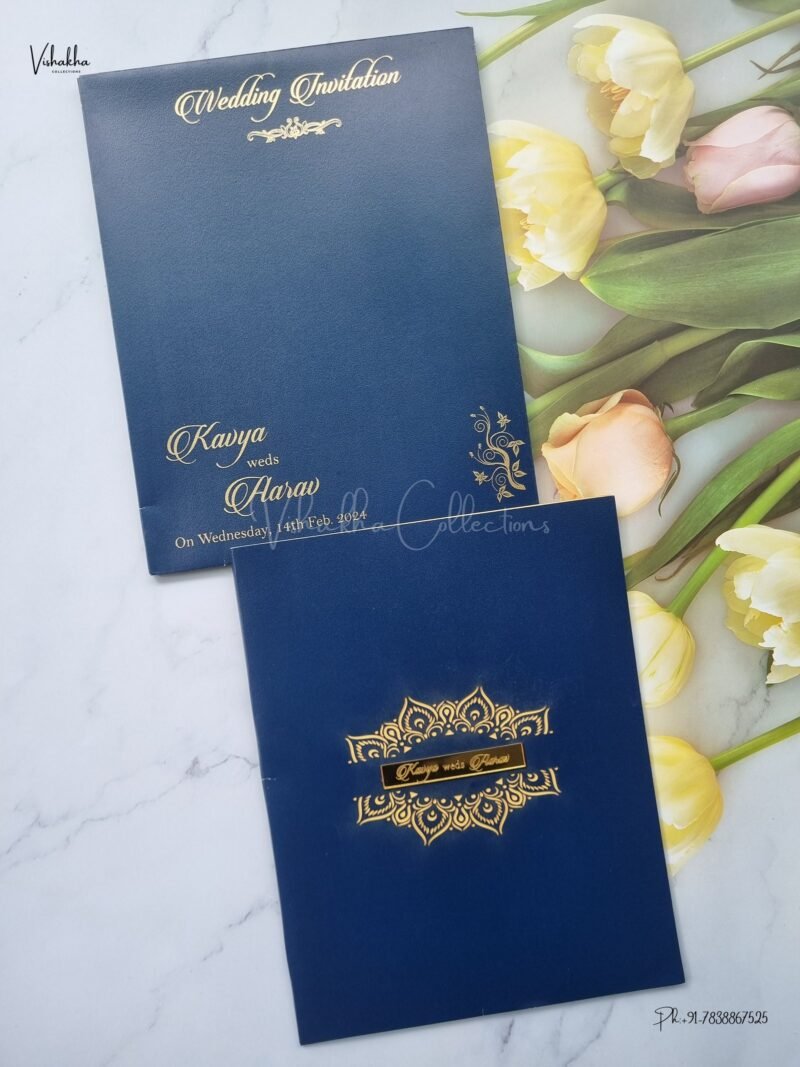 Designer Premium Customized Wedding Invitation Cards - A2656