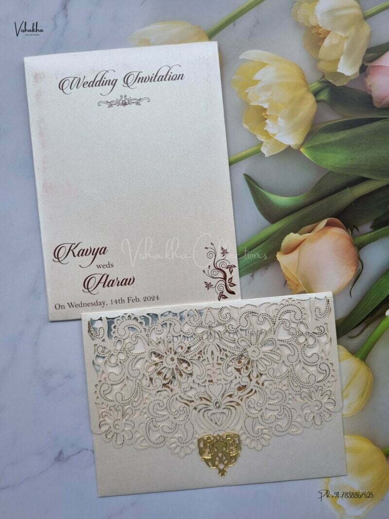Designer Premium Customized Wedding Invitation Cards - A2801