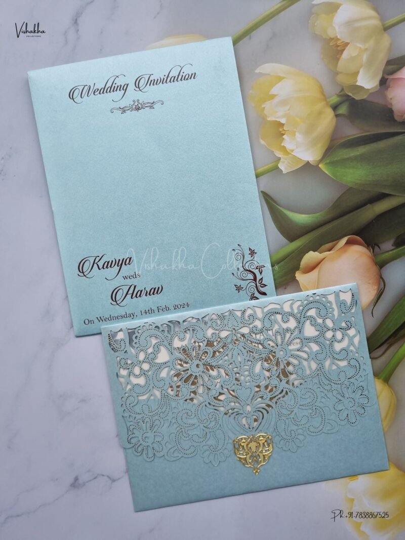 Designer Premium Customized Wedding Invitation Cards - A2802