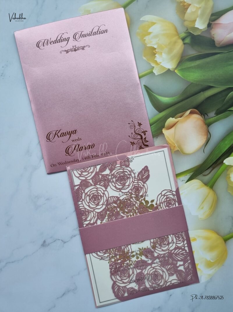 Designer Premium Customized Wedding Invitation Cards - A2803